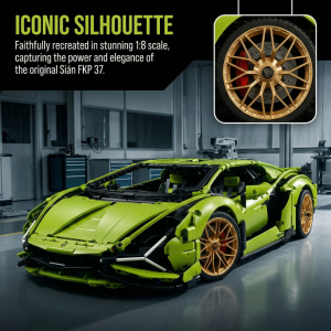 3696pcs Lamborghini Sián FKP 37  1:8 building blocks Technic set scale buildable model car Suitable for Lego bricks（42115）